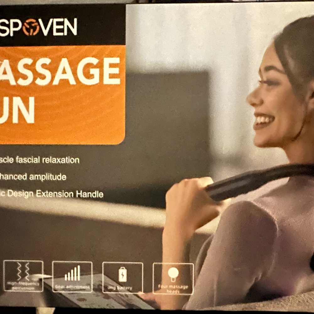 Spoven Black Massage Gun